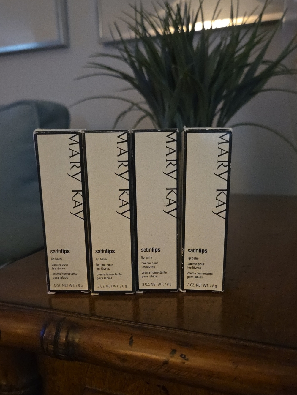 GOING FAST** Mary Kay Satinlips- Lip BALM - Ivory and Black Packaging
